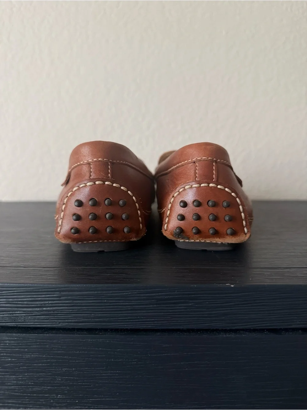 Cole Haan Men's Tan Leather Penny Loafers